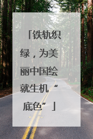 铁轨织绿，为美丽中国绘就生机“底色”