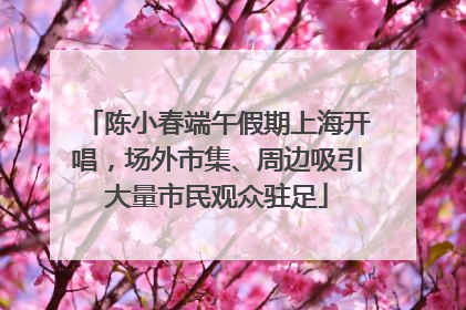 陈小春端午假期上海开唱，场外市集、周边吸引大量市民观众驻足