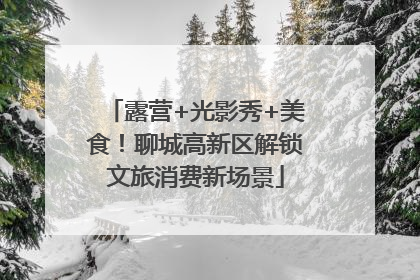 露营+光影秀+美食！聊城高新区解锁文旅消费新场景