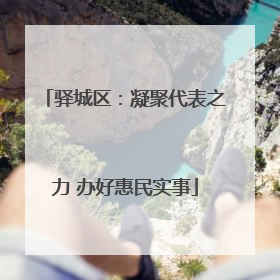 驿城区：凝聚代表之力 办好惠民实事