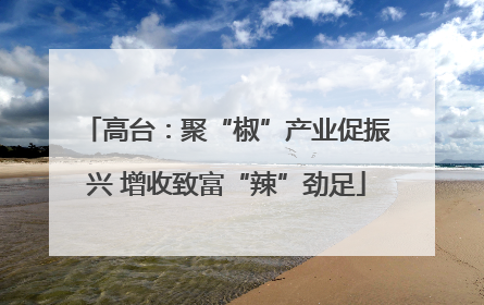 高台：聚“椒”产业促振兴 增收致富“辣”劲足