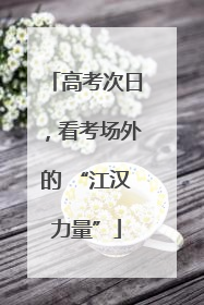 高考次日，看考场外的 “江汉力量”