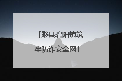 黟县碧阳镇筑牢防诈安全网