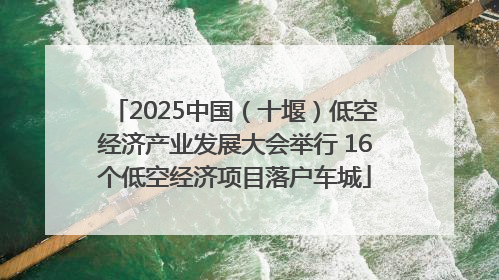 2025中国（十堰）低空经济产业发展大会举行 16个低空经济项目落户车城