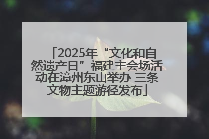 2025年“文化和自然遗产日”福建主会场活动在漳州东山举办 三条文物主题游径发布