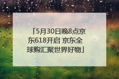 5月30日晚8点京东618开启 京东全球购汇聚世界好物