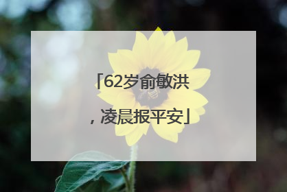 62岁俞敏洪，凌晨报平安