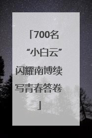 700名“小白云”闪耀南博续写青春答卷